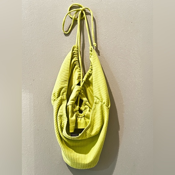 Target Bright Yellow Ruched Tank Top - Picture 2 of 2